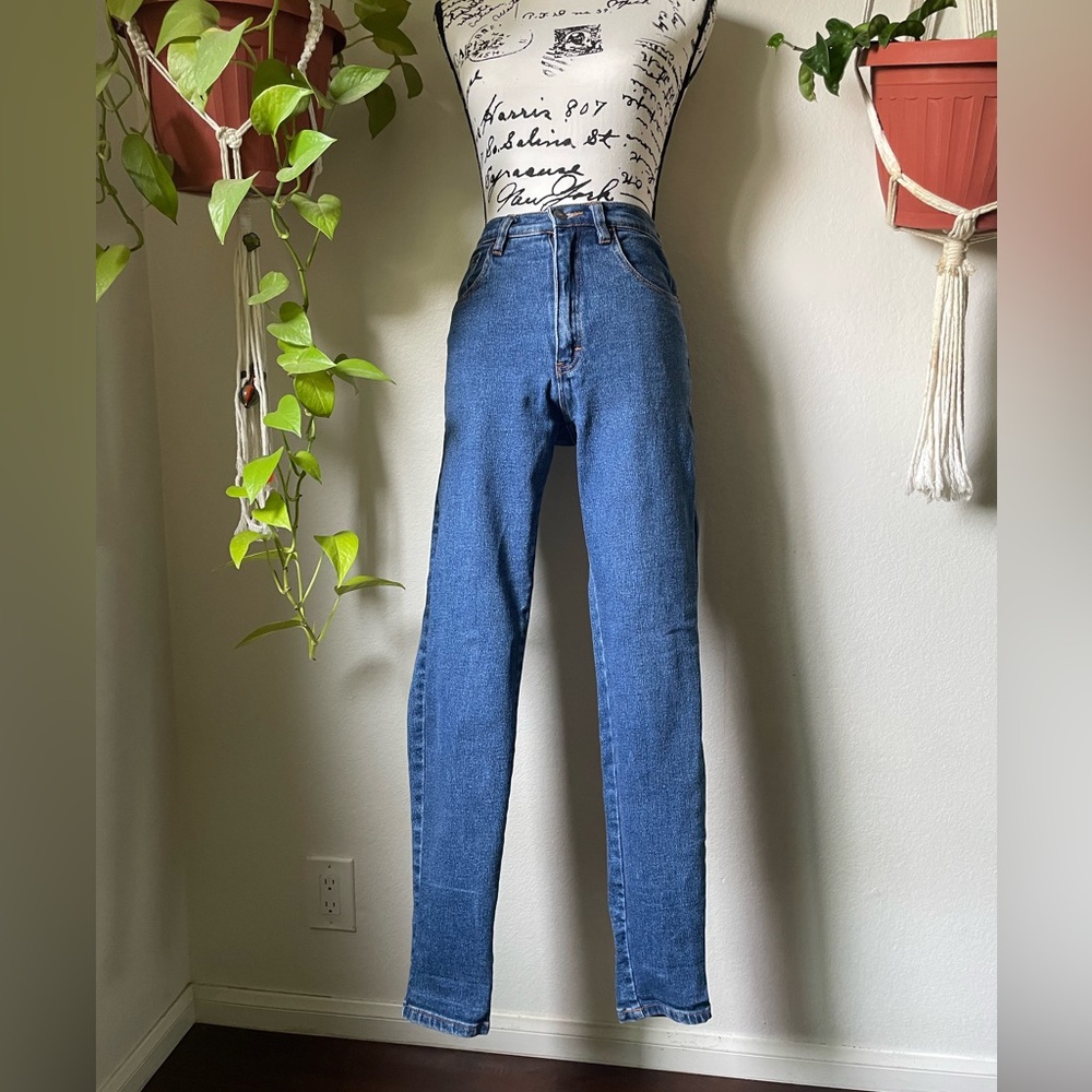 Vintage Jordache brand blue  jeans, size 26” waist and 38” long